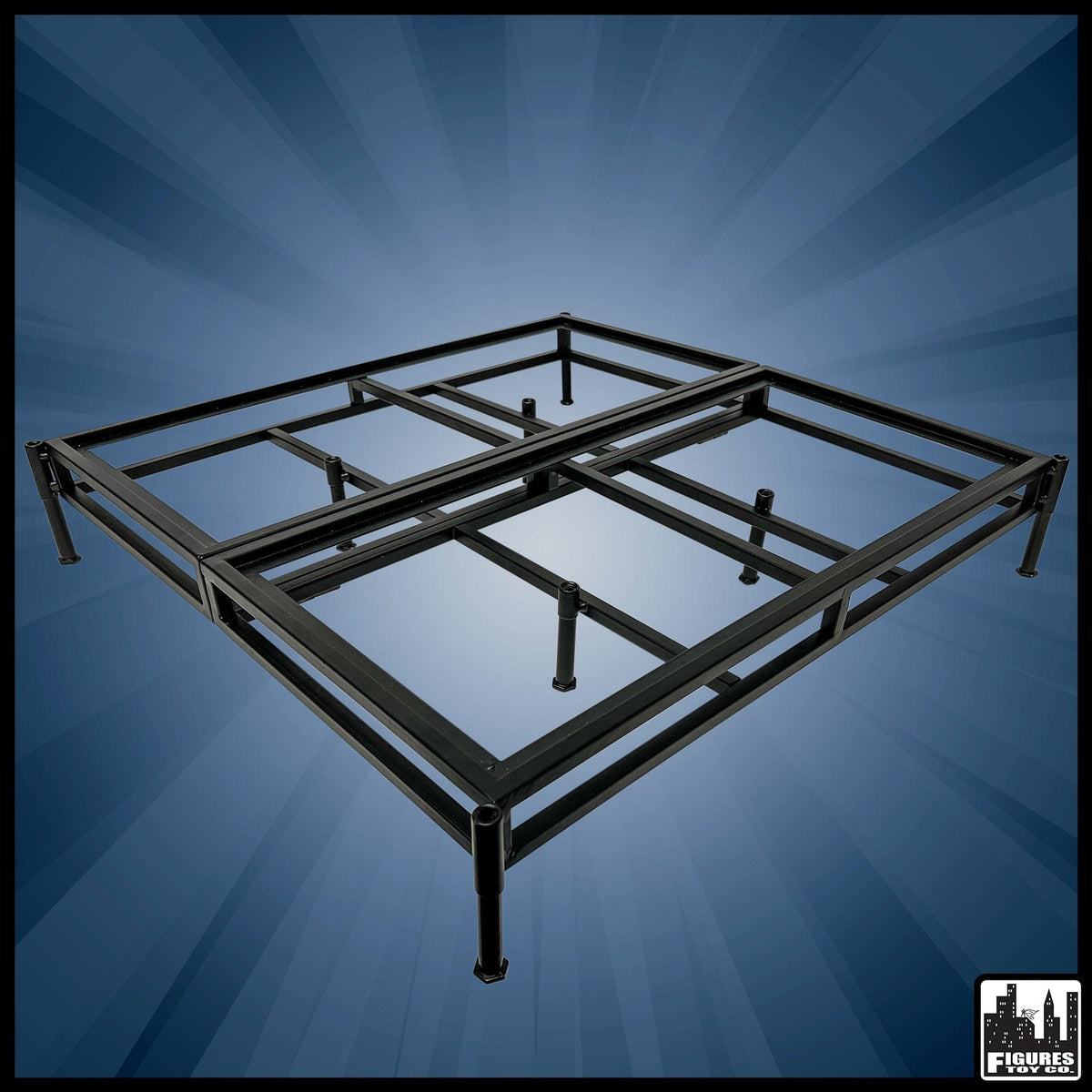 Figures Toy Company Premium Metal Real Scale Wrestling Ring for WWE Wrestling Action Figures