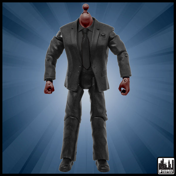 Generic 7 Inch Wrestling Action Figure With African American Suit Body ...