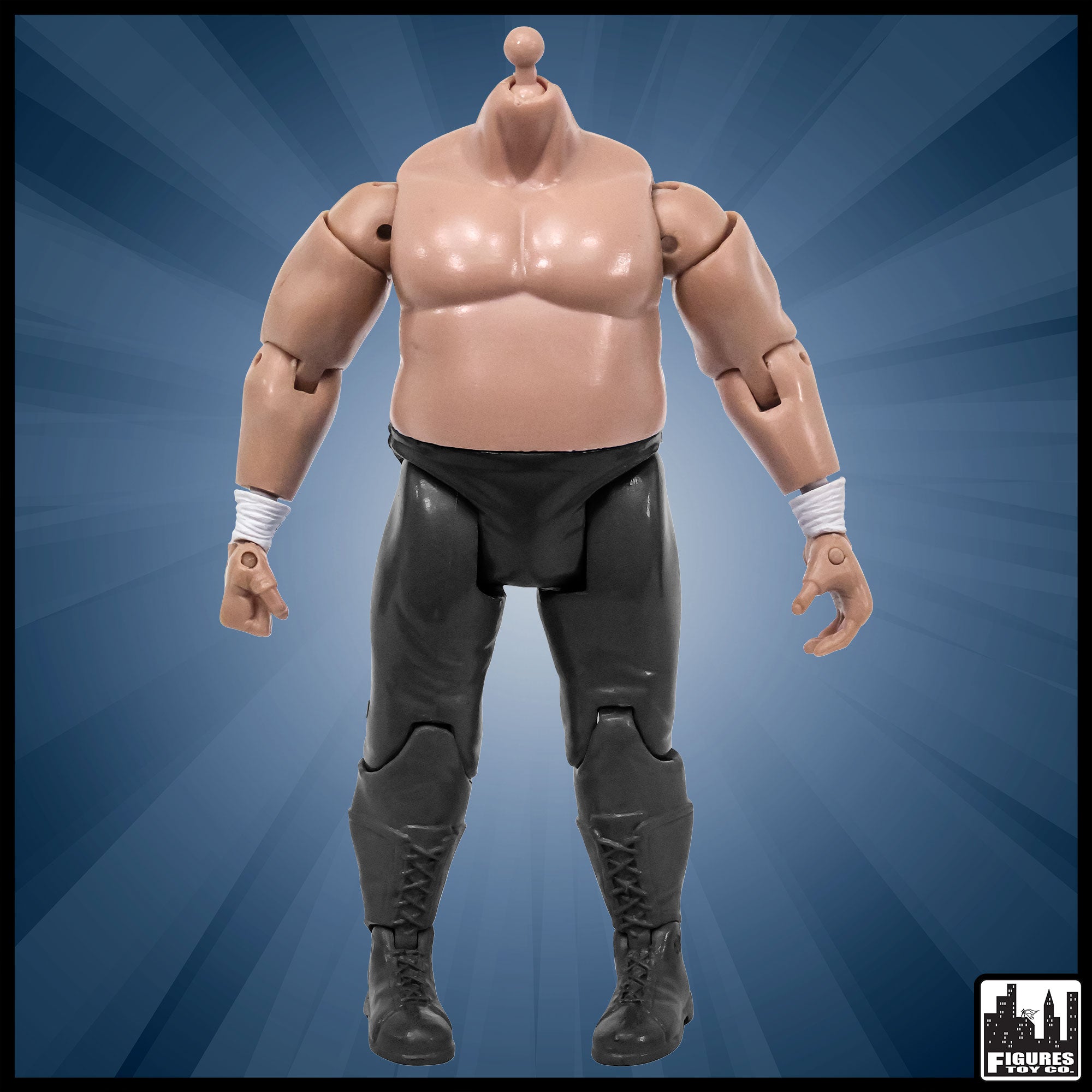 Generic 7 Inch Wrestling Action Figure With Fat White Body - Figures ...