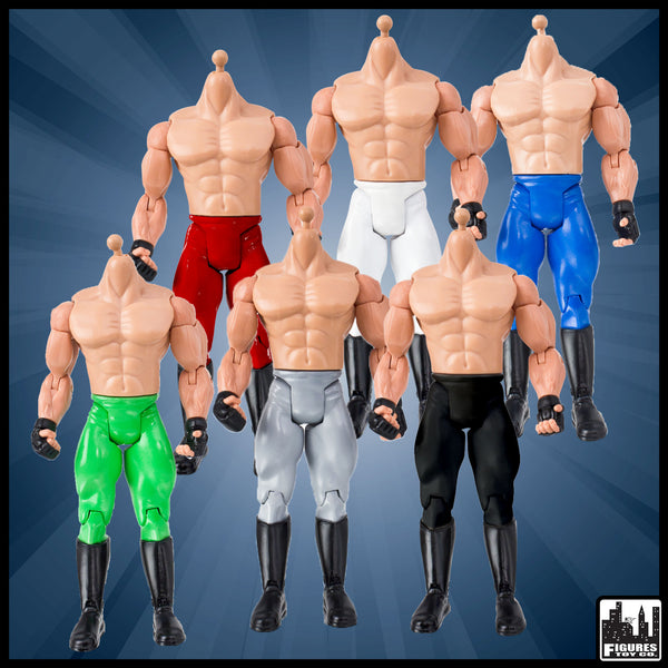 Generic 7 Inch Wrestling Action Figure With White Body & Pants ...