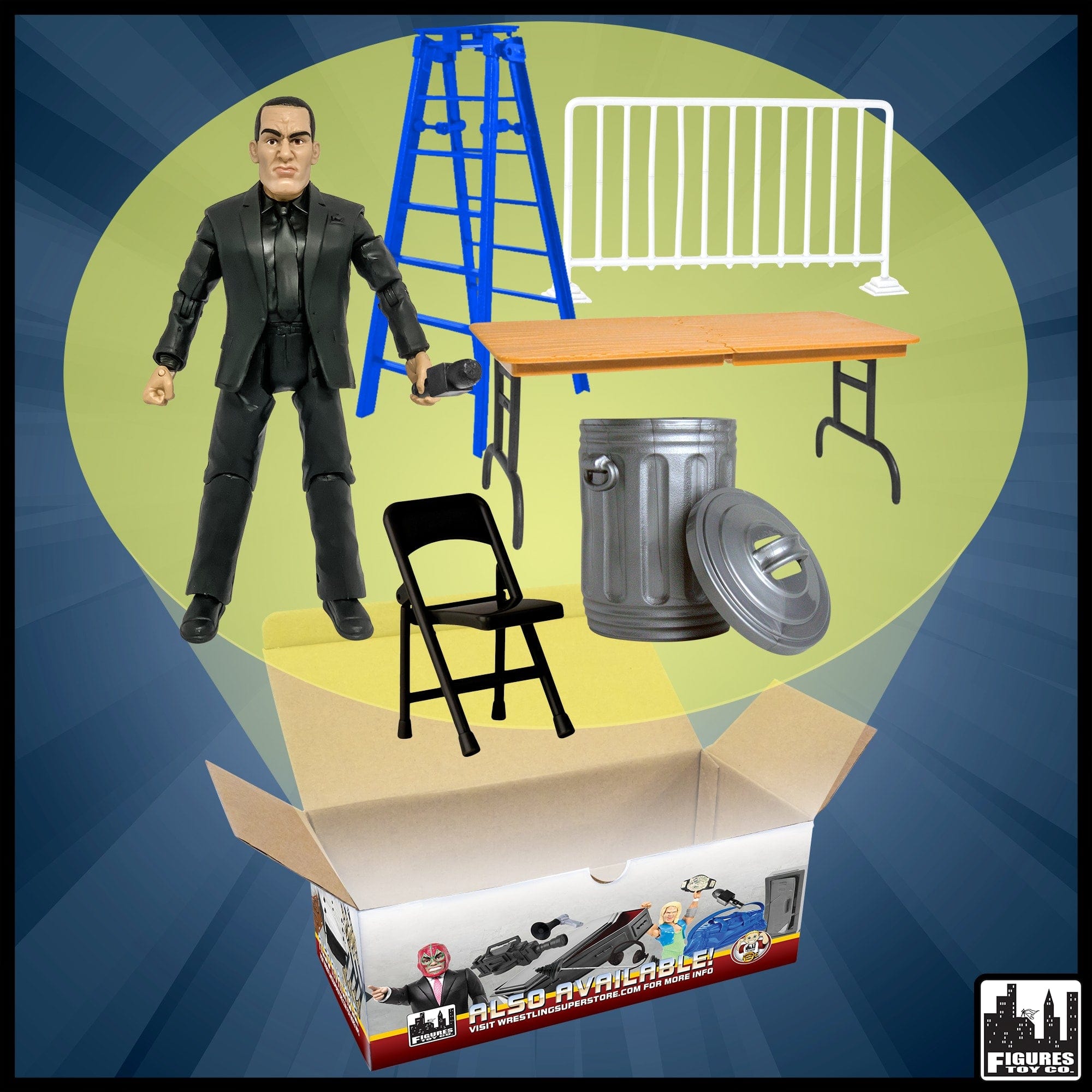 General Manager Action Figure & Accessory Set for WWE Wrestling Action Figures