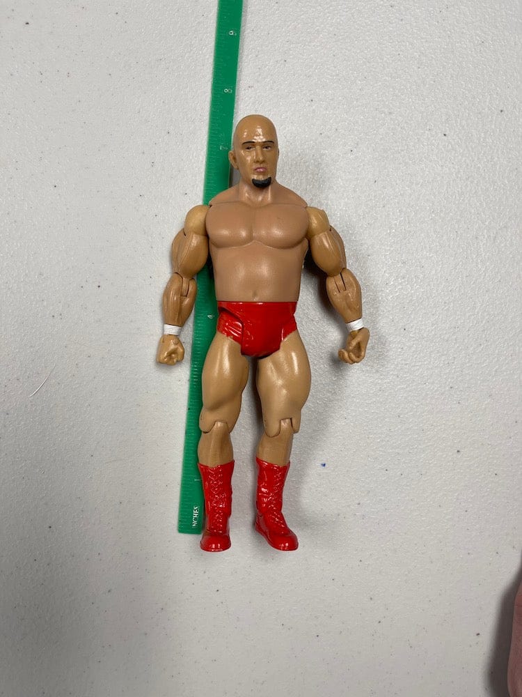 Generic 7 Inch African American Wrestling Action Figure With Bulky Chest
