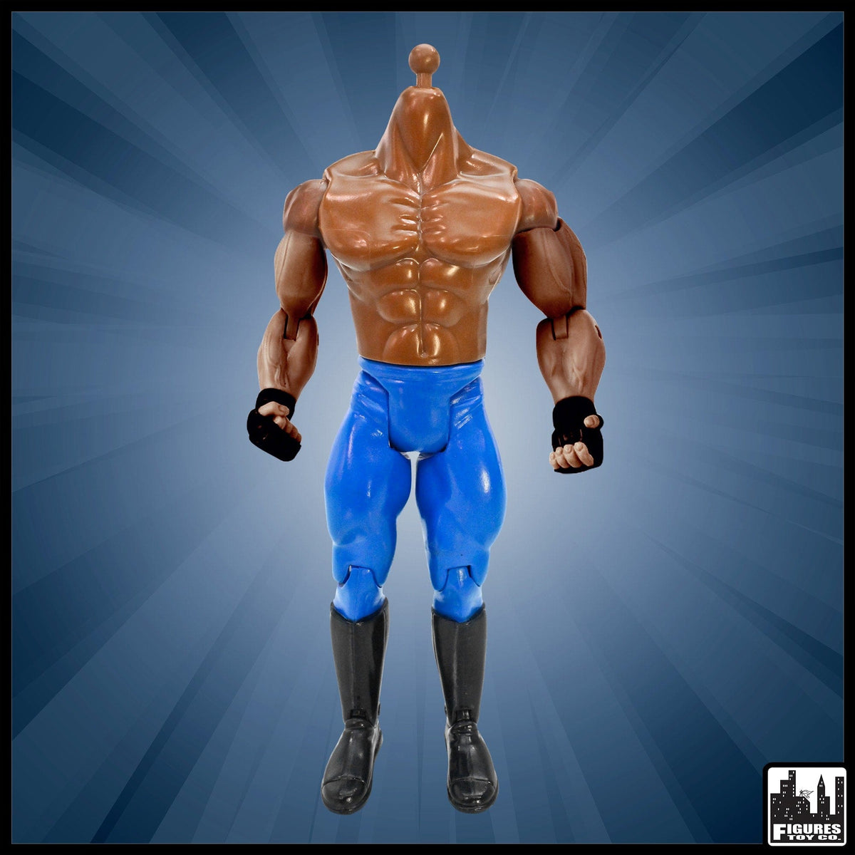 Generic 7 Inch Wrestling Action Figure With African American Body &amp; Pants