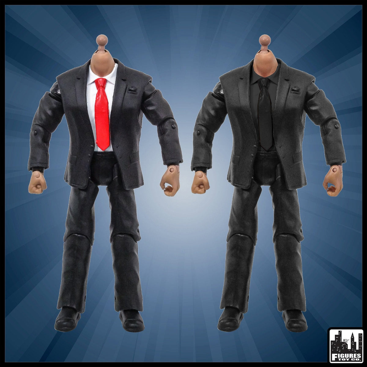 Generic 7 Inch Wrestling Action Figure With White Suit Body