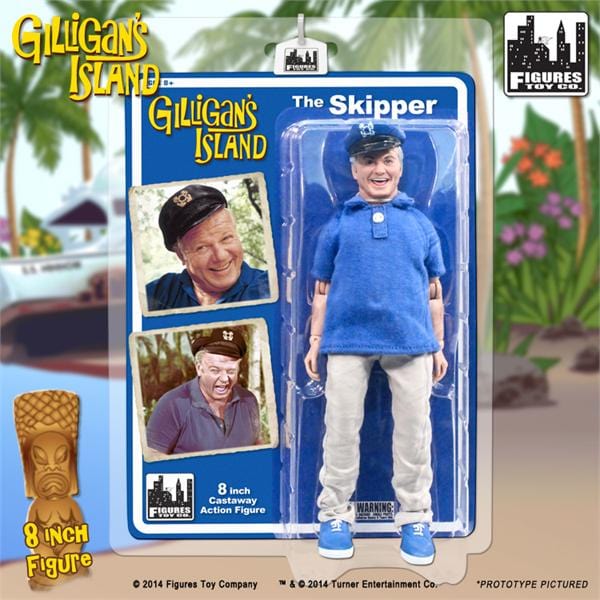 Gilligan's Island 8 Inch Action Figures Series One: Skipper