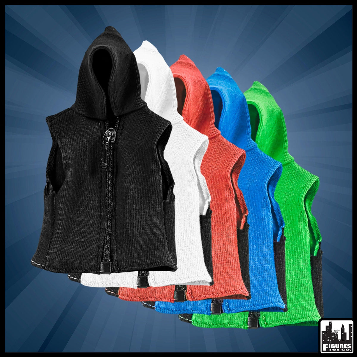 Hooded Sleeveless Sweatshirt for WWE Wrestling Action Figures