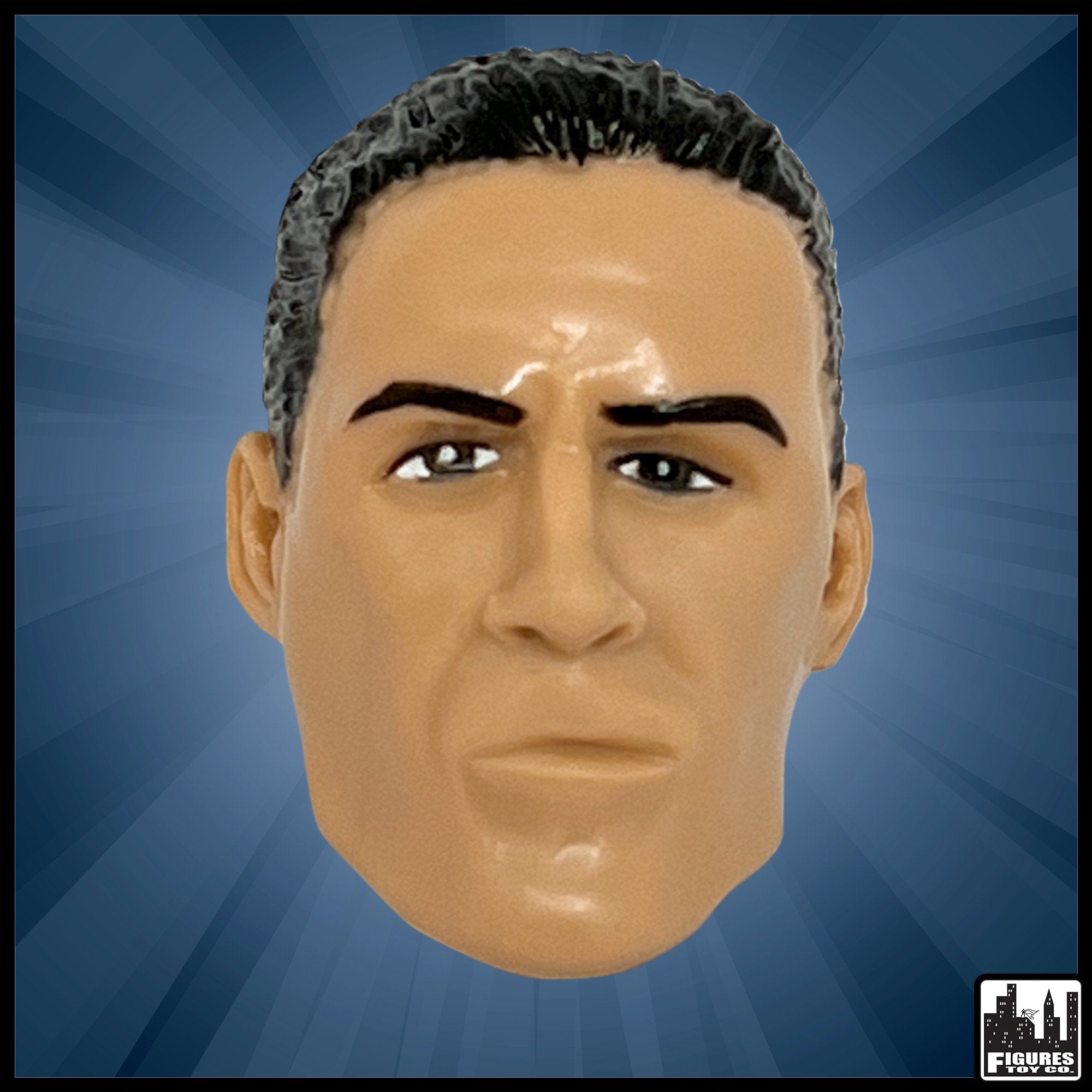 Interchangeable Wrestling Heads Series 2: Black Hair Version D