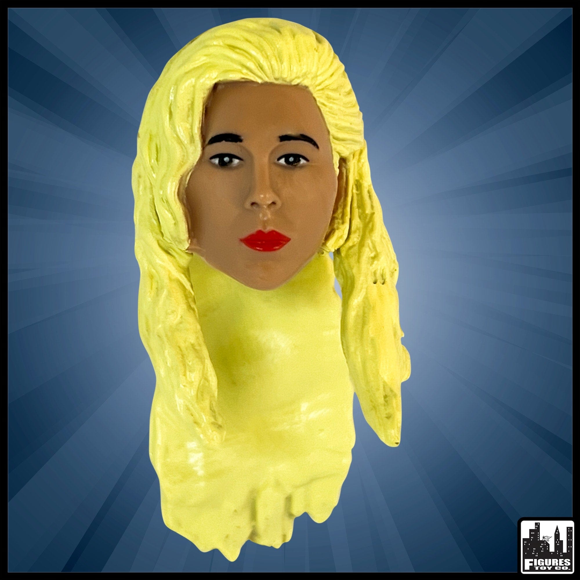 Interchangeable Wrestling Heads Series 2: Blonde Female With Long Hair