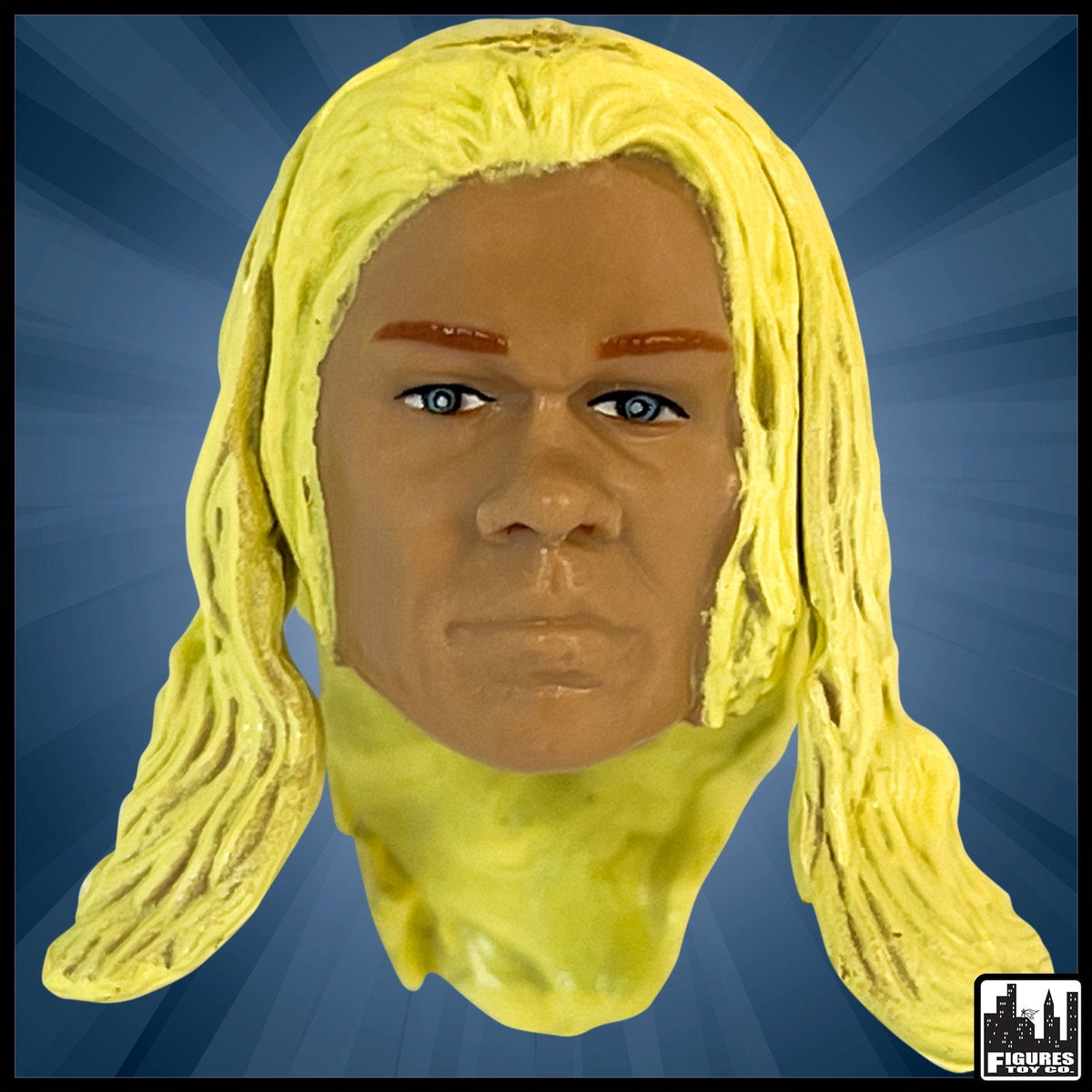 Interchangeable Wrestling Heads Series 2: Blonde Male With Long Hair