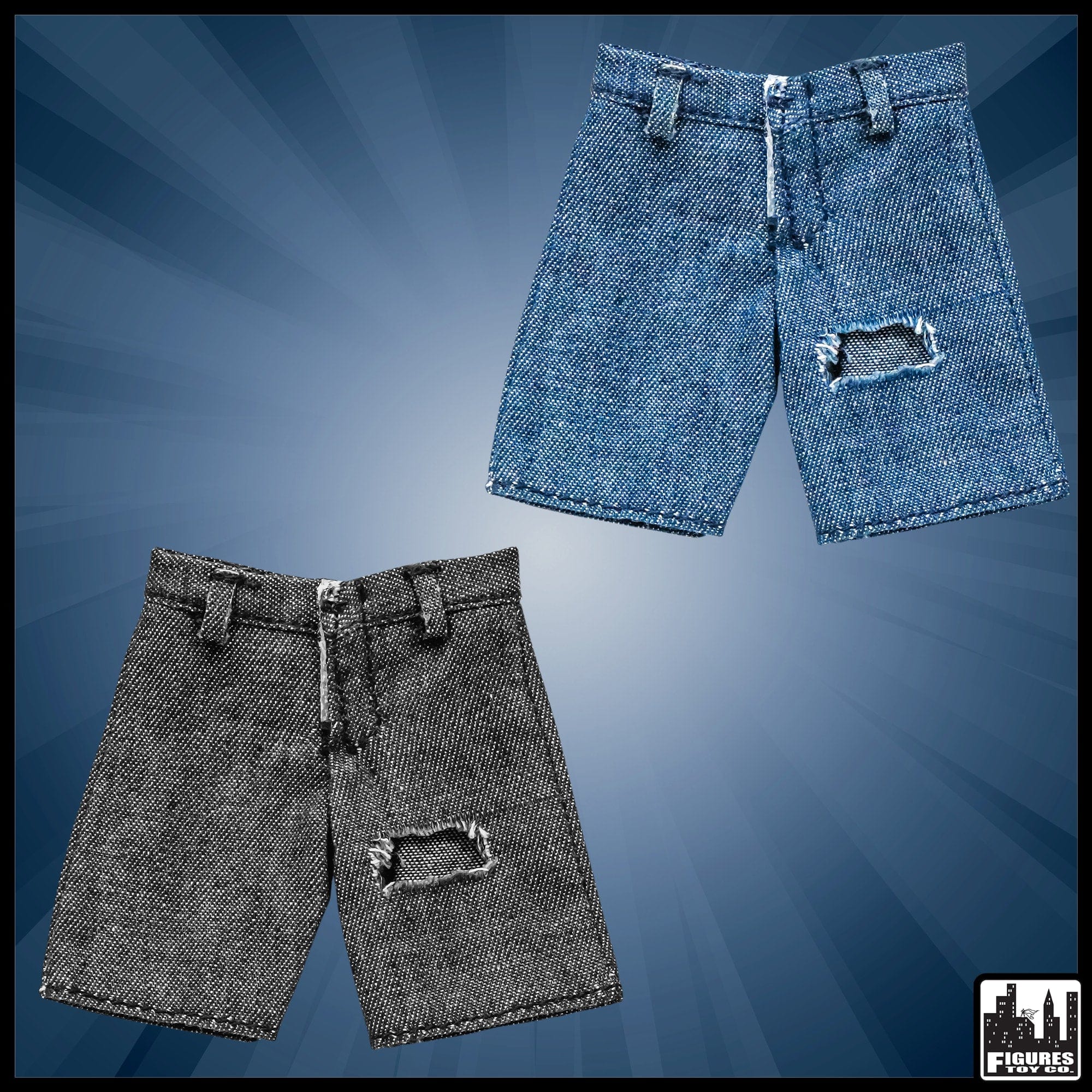 Jean Shorts With Holes for WWE Wrestling Action Figures