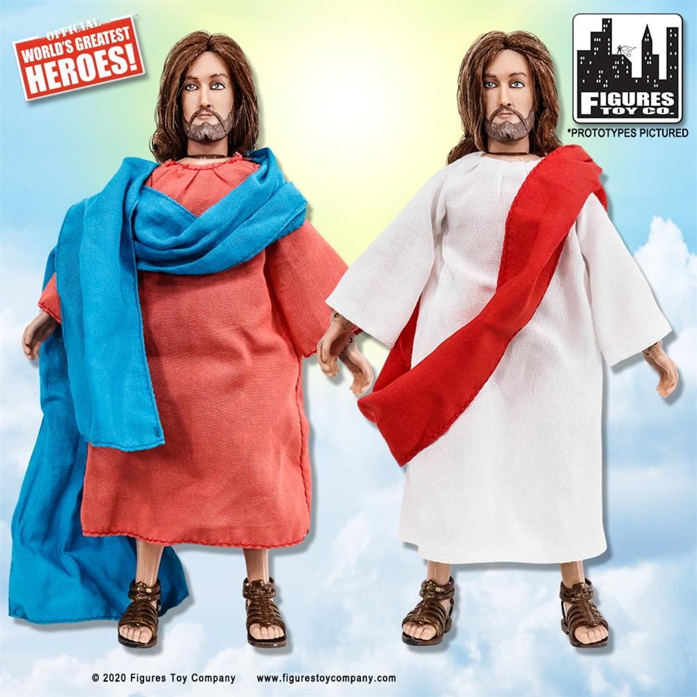 Jesus 8 Inch Retro Action Figures Set of 2 Figures Toy Company