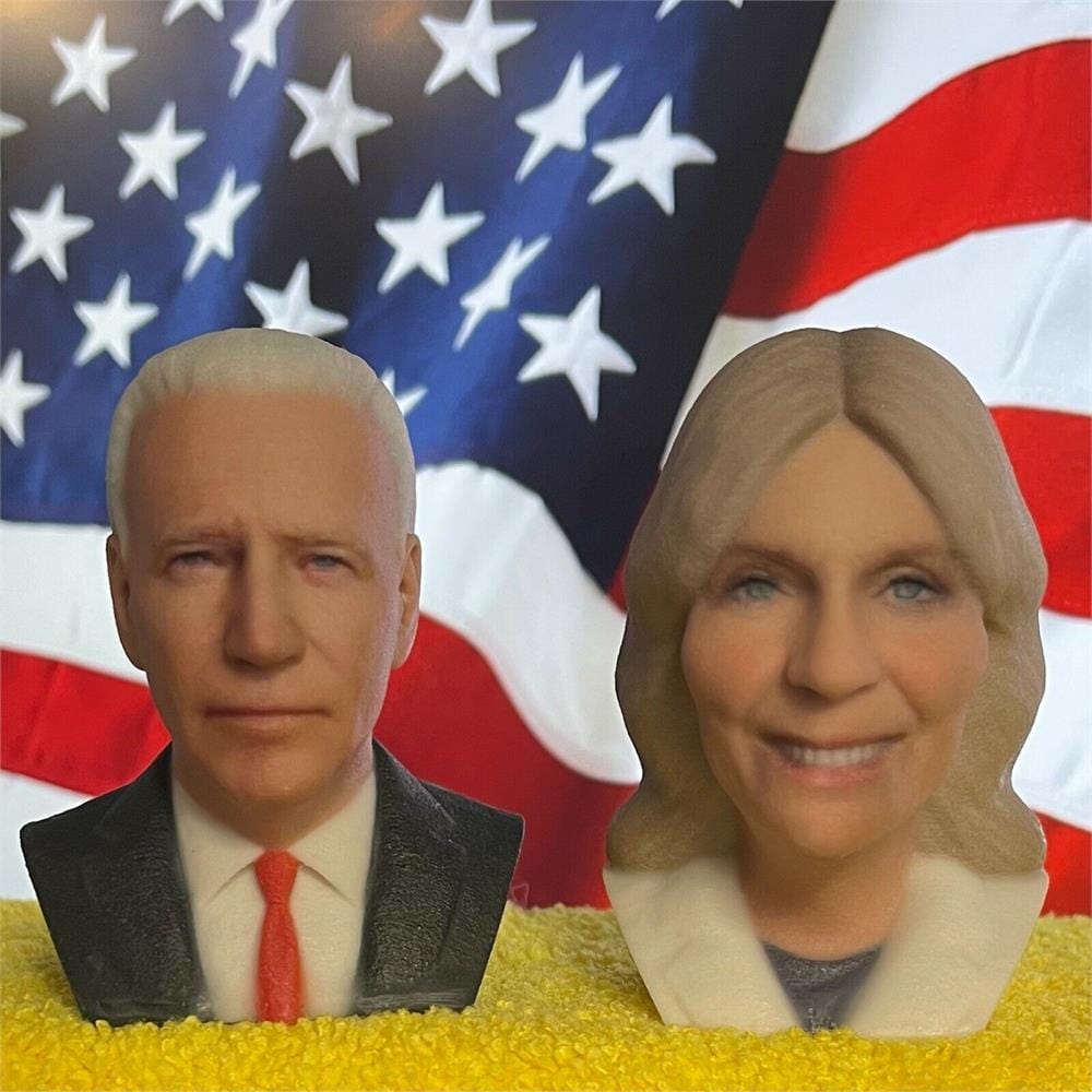 Jill & Joe Biden Bust Statues Presidential Collectibles
