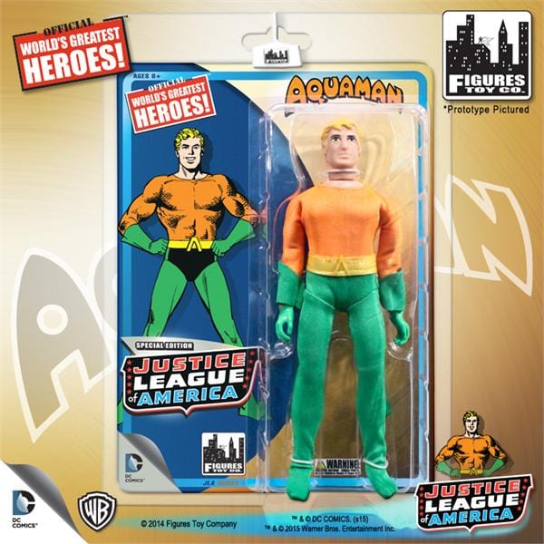 Justice League of America Special Edition 8 Inch Retro Figures: Aquaman