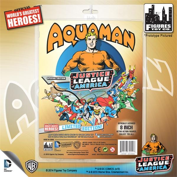 Justice League of America Special Edition 8 Inch Retro Figures: Aquaman