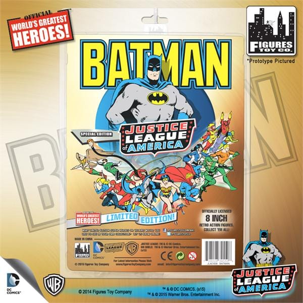 Justice League of America Special Edition 8 Inch Retro Figures: Batman