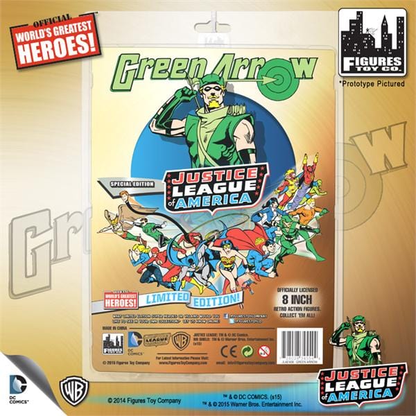Justice League of America Special Edition 8 Inch Retro Figures: Green Arrow