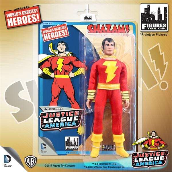 Justice League of America Special Edition 8 Inch Retro Figures: Shazam