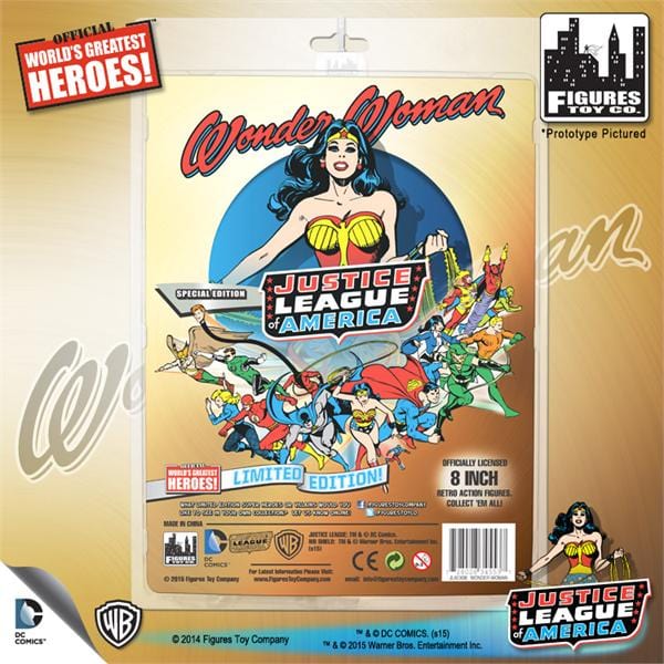 Justice League of America Special Edition 8 Inch Retro Figures: Wonder Woman
