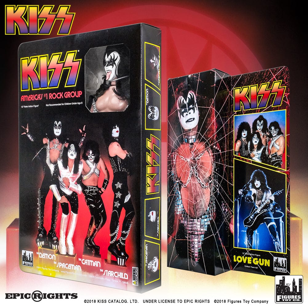 KISS 12 Inch Action Figures Series 9 Love Gun: The Demon