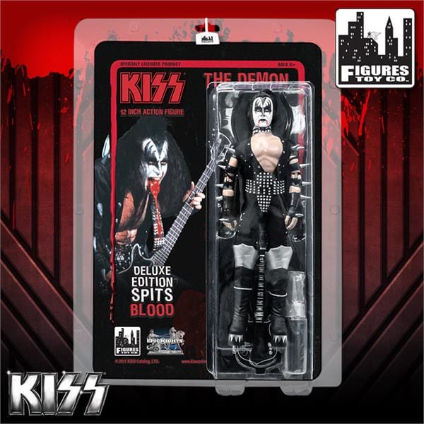 KISS 12 Inch Action Figures: The Demon Blood Spitting Deluxe Version
