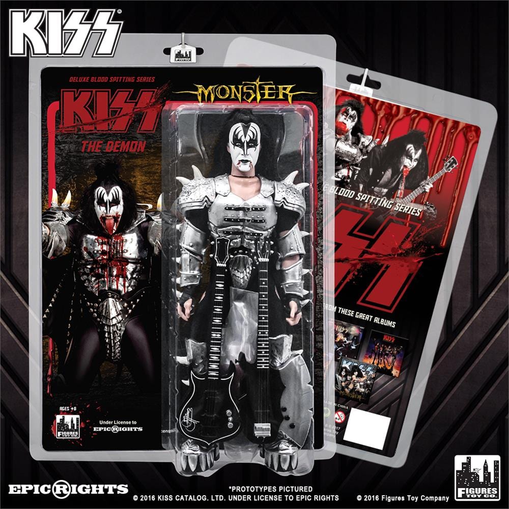 KISS 12 Inch Action Figures: The Demon Blood Spitting Monster Deluxe Version