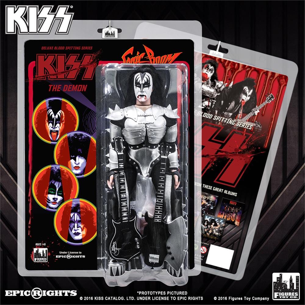 KISS 12 Inch Action Figures: The Demon Blood Spitting Sonic Boom Deluxe Version
