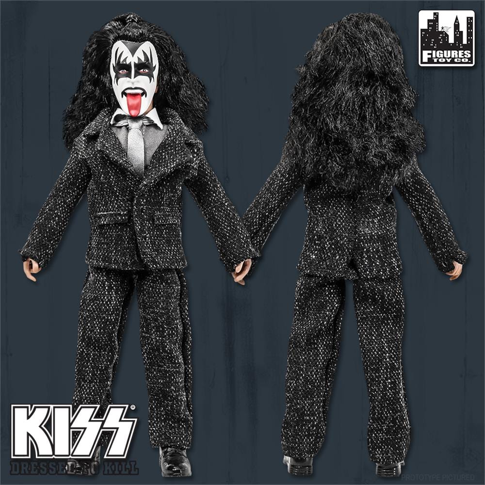 KISS 8 Inch Action Figures Dressed To Kill Throwback Series: The Demon