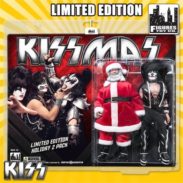 KISS 8 Inch Figures Limited Edition Holiday Two-Pack: Santa Claus & The Catman
