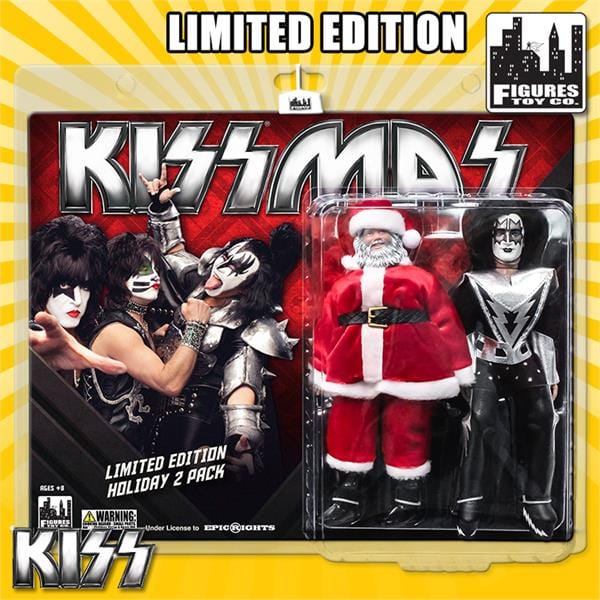 KISS 8 Inch Figures Limited Edition Holiday Two-Pack: Santa Claus & The Spaceman