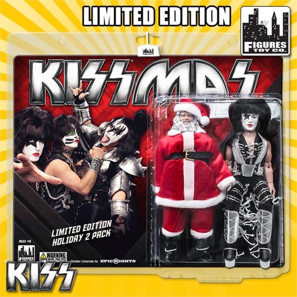 KISS 8 Inch Figures Limited Edition Holiday Two-Pack: Santa Claus &amp; The Starchild