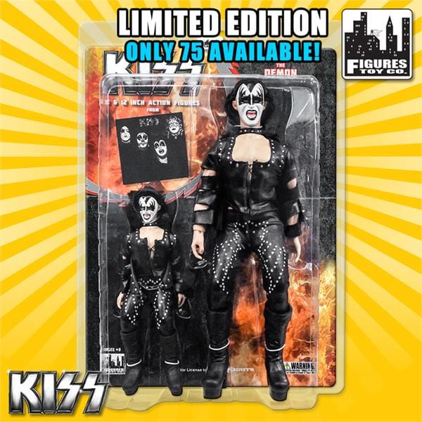 KISS Limited Edition 8 & 12 Inch Figure Two-Packs: 1974 Debut Album Series The Demon