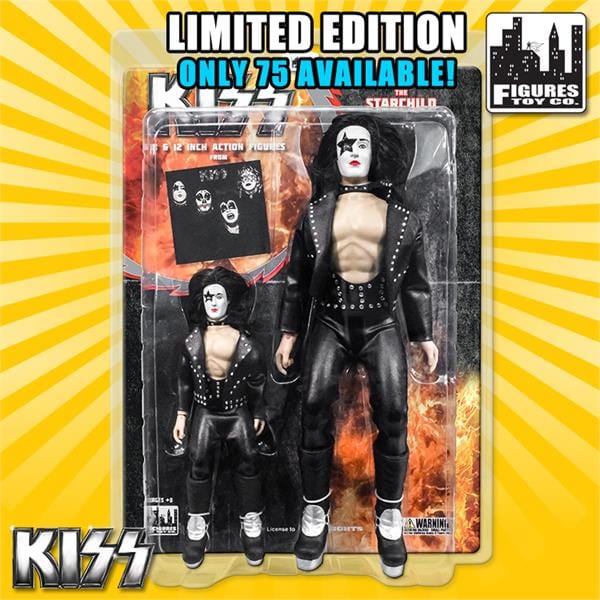 KISS Limited Edition 8 & 12 Inch Figure Two-Packs: 1974 Debut Album Series The Starchild