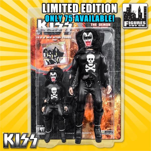 KISS Limited Edition 8 &amp; 12 Inch Figure Two-Packs: The Demon Hotter Than Hell Bloody Variants