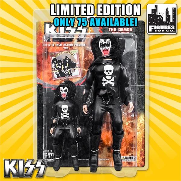 KISS Limited Edition 8 & 12 Inch Figure Two-Packs: The Demon Hotter Than Hell Bloody Variants