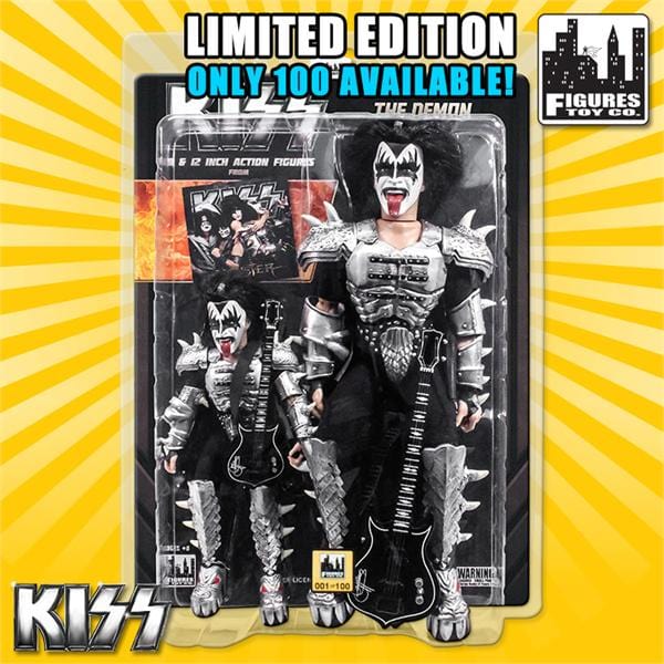 KISS Limited Edition 8 &amp; 12 Inch Figure Two-Packs: The Demon &quot;Monster&quot; Standard Edition With Bass Guitars