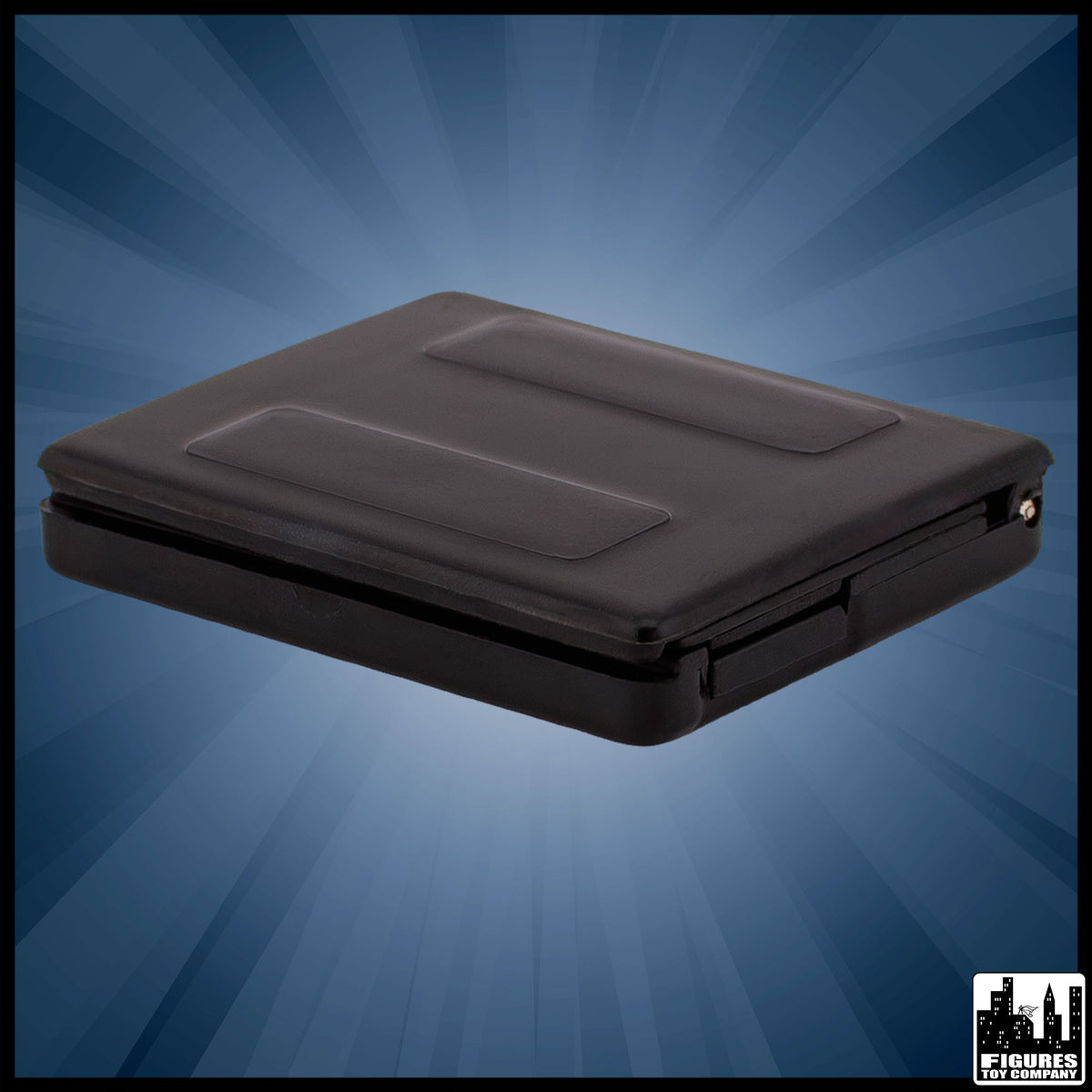 Laptop computer for wrestling figures — closed view.