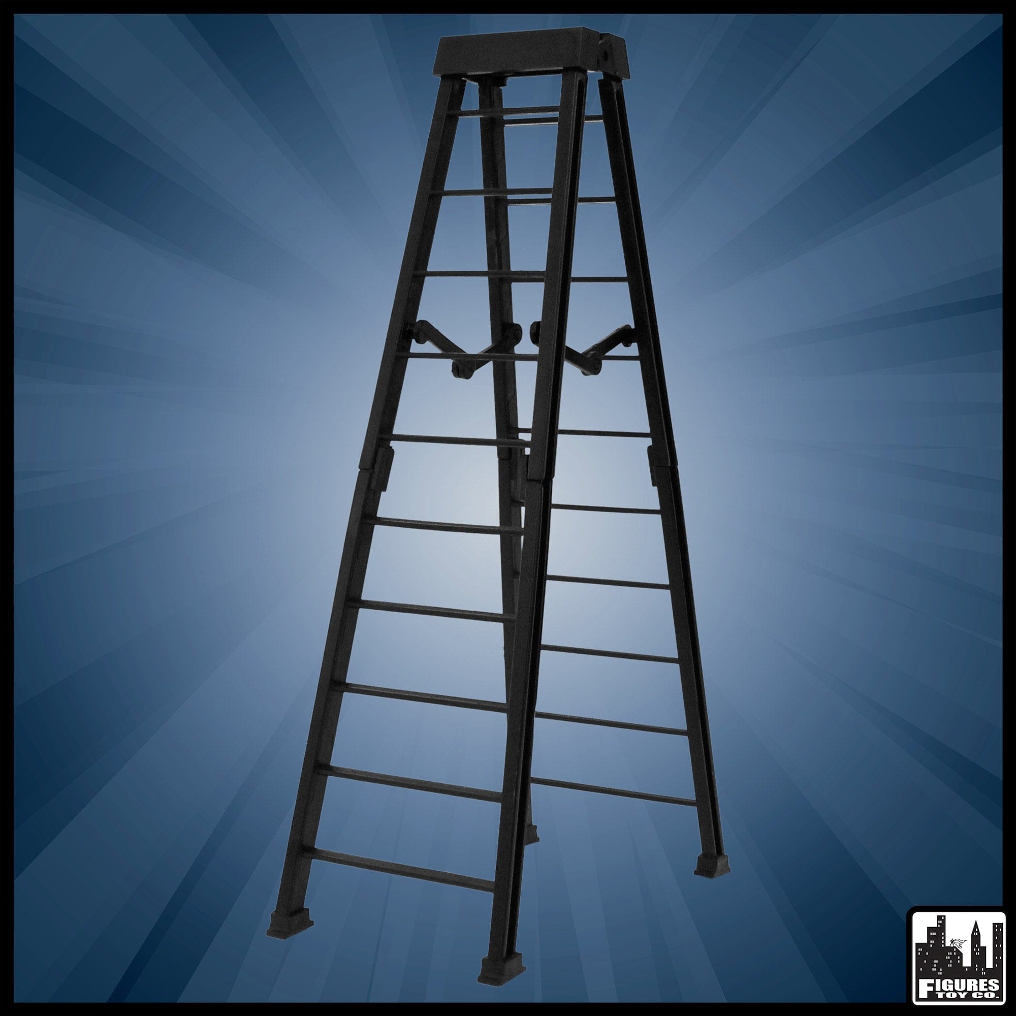 Large 10 Inch Breakable Black Ladder for Wrestling Action Figures