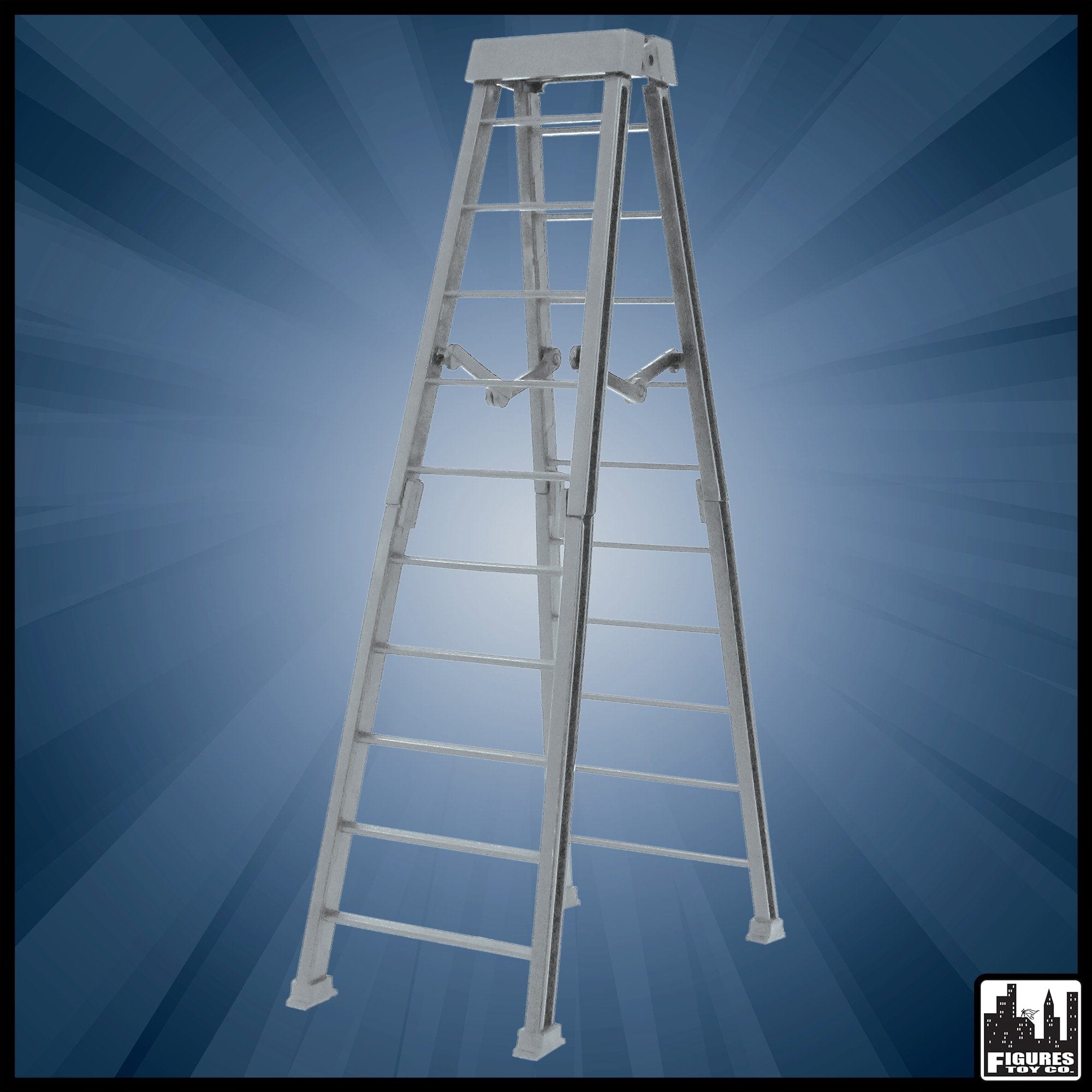 Large 10 Inch Breakable Gray Ladder for Wrestling Action Figures