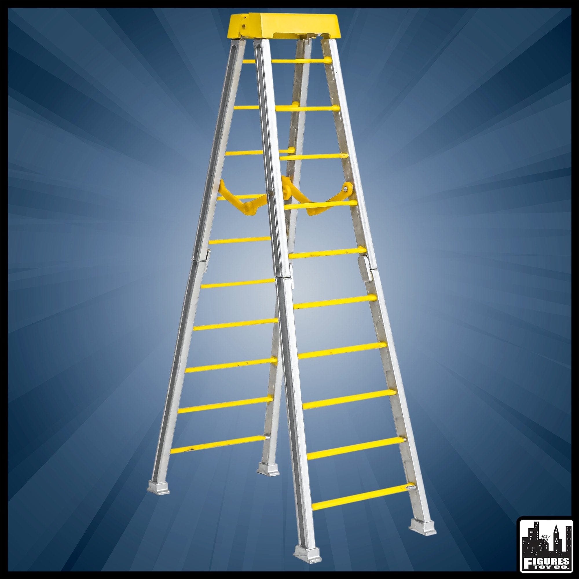 Large 10 Inch Breakable Yellow Ladder for Wrestling Action Figures