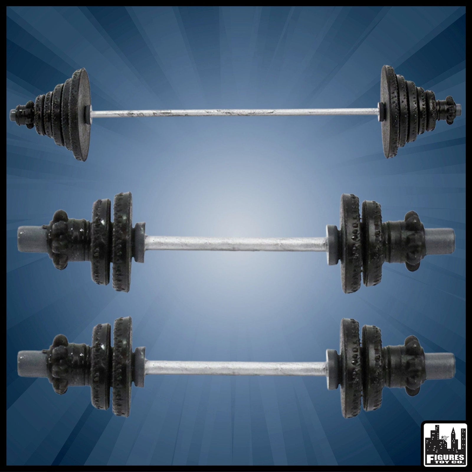 Large Weight Set & Dumbell Set for WWE Wrestling Action Figures