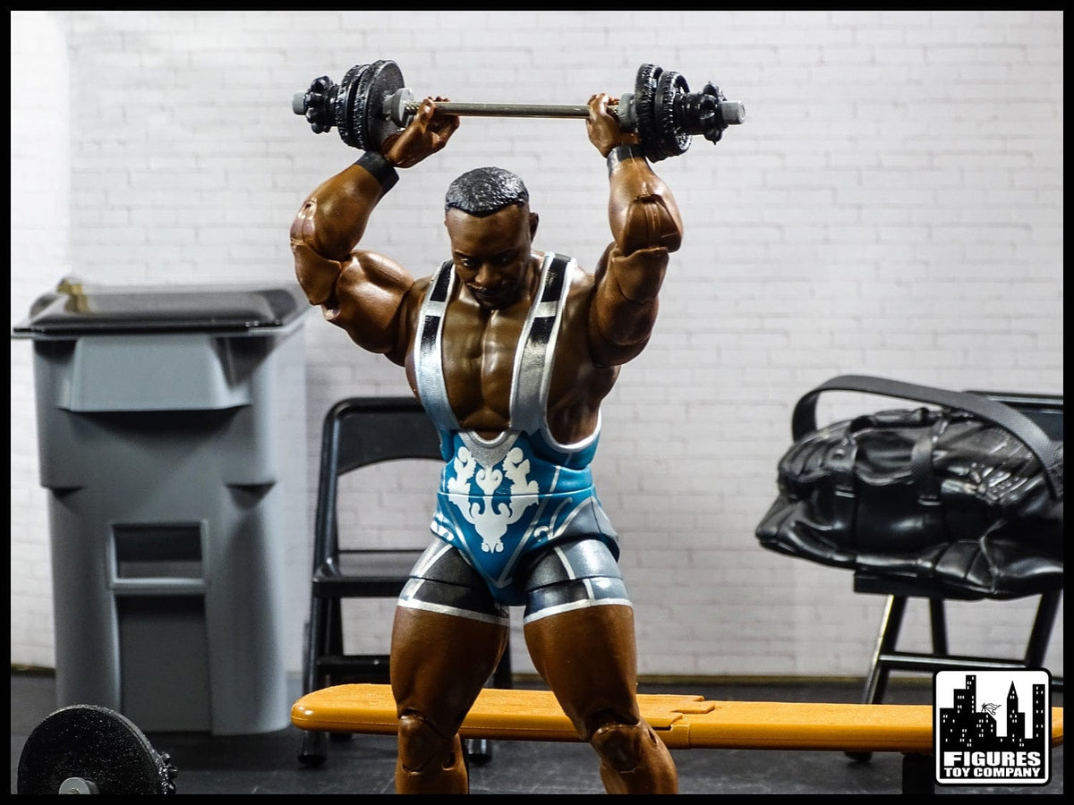 Large Weight Set &amp; Dumbell Set for WWE Wrestling Action Figures