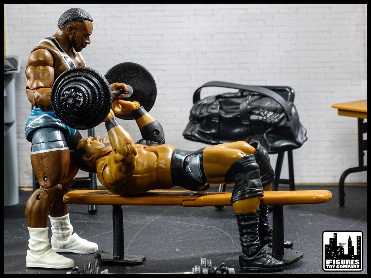 Large Weight Set &amp; Dumbell Set for WWE Wrestling Action Figures