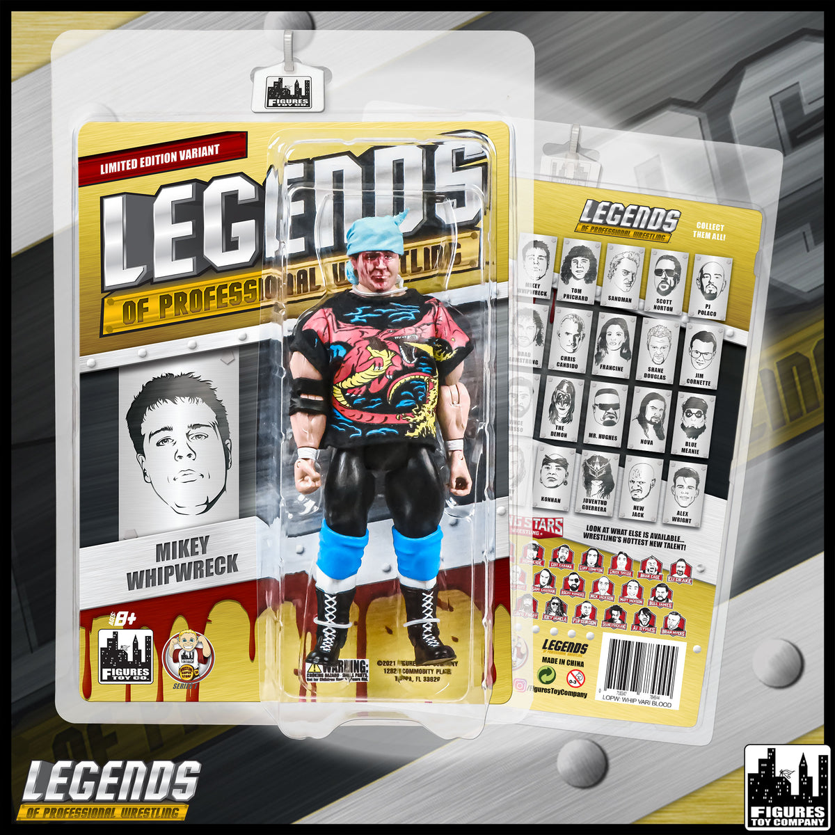 Legends Mikey Whipwreck Bloody Carded 01 Main Carded