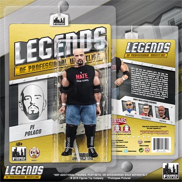 Legends of Professional Wrestling Series 1 Action Figures: PJ Polaco