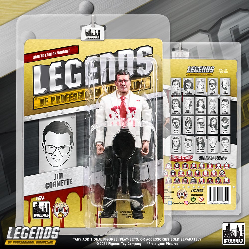 Legends of Professional Wrestling Series Action Figures: Jim Cornette [Bloody Variant]