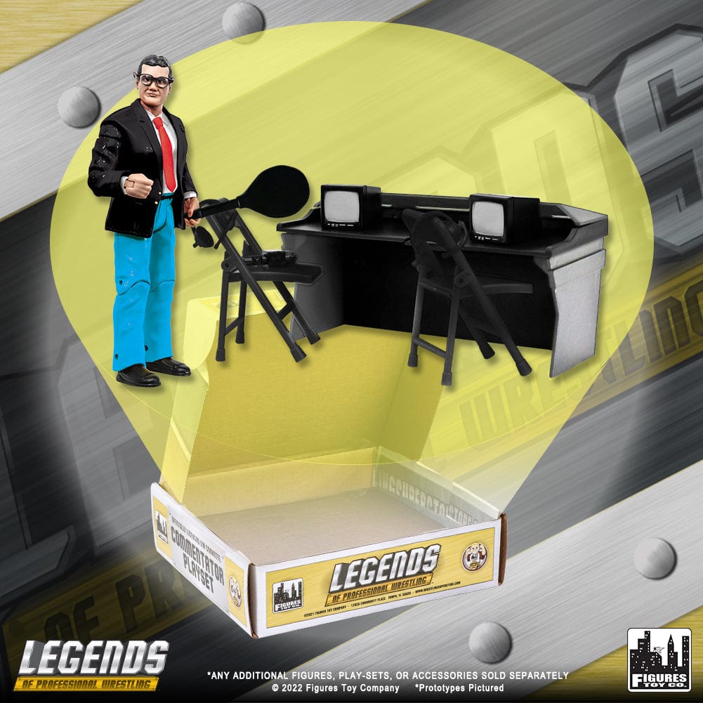 Legends of Professional Wrestling Series Action Figures: Jim Cornette [Boxed Commentator Edition]