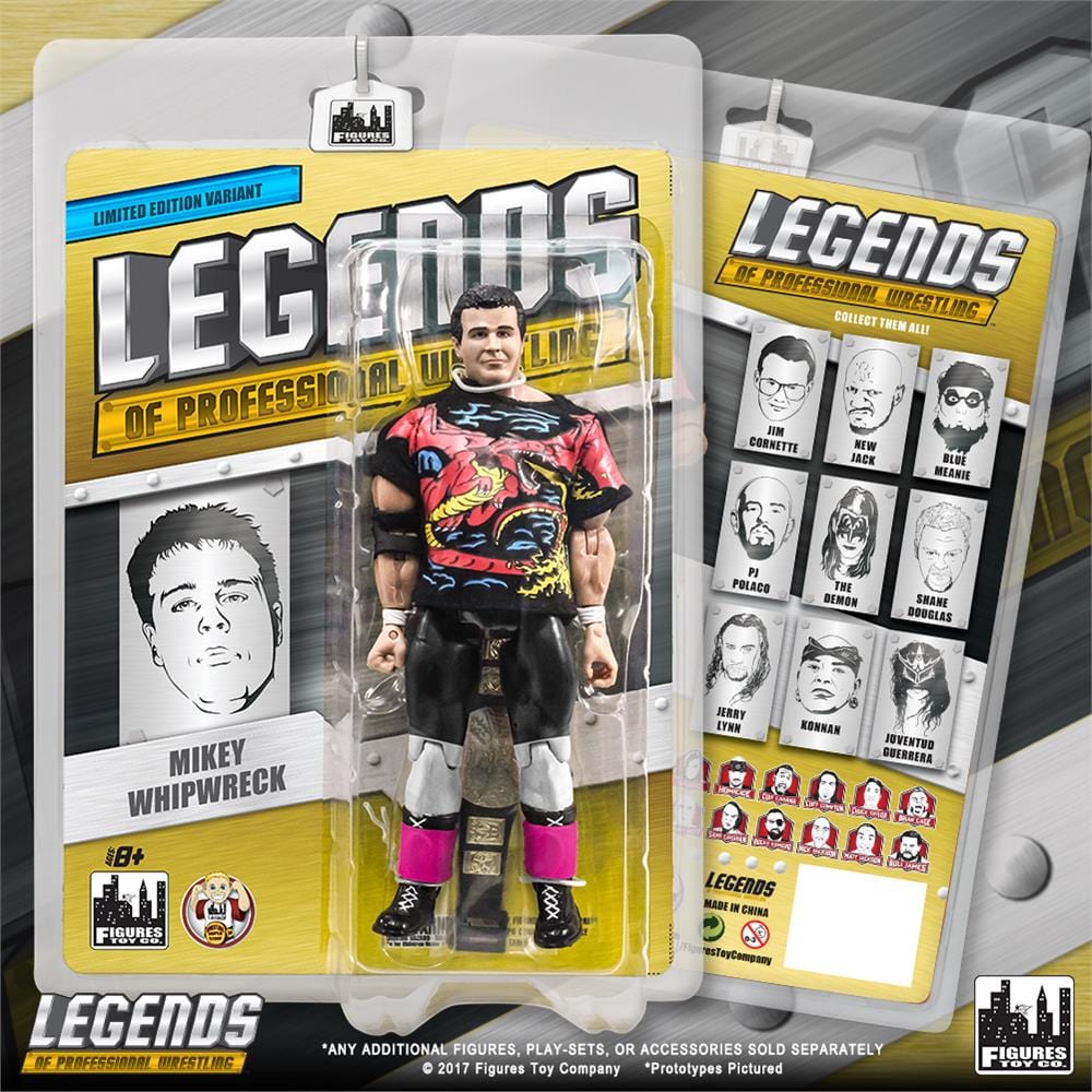 Legends of Professional Wrestling Series Action Figures: Mikey Whipreck [Pink Kneepads Variant]