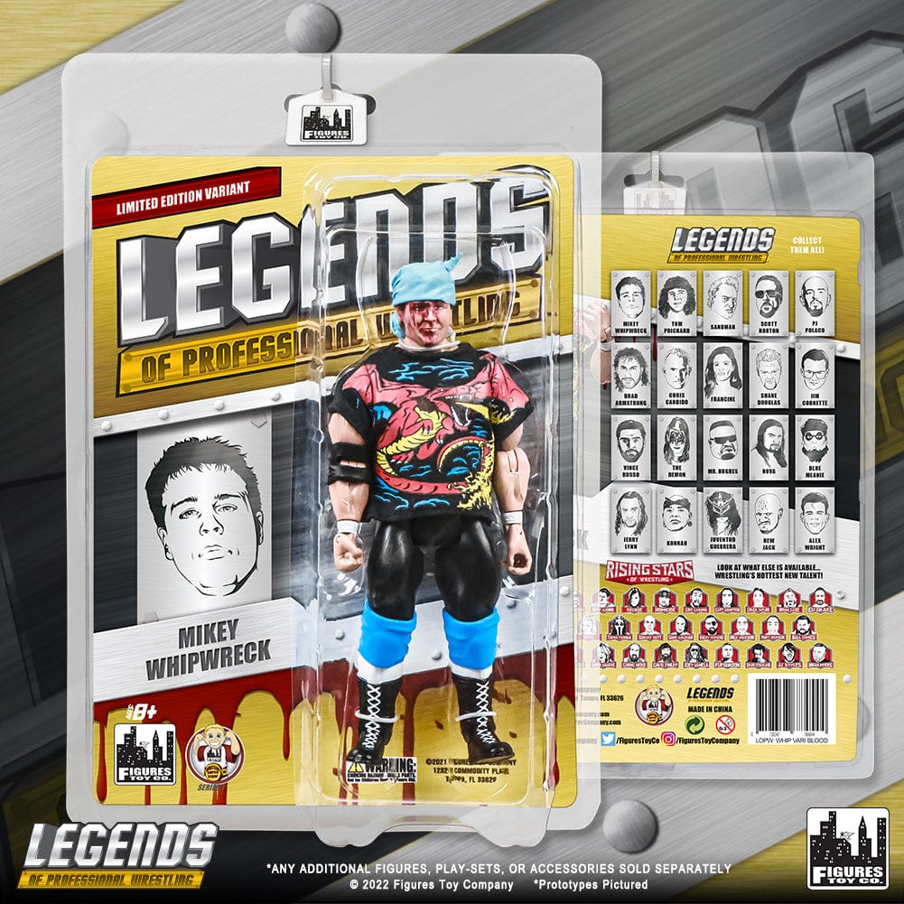 Legends of Professional Wrestling Series Action Figures: Mikey Whipwreck [Bloody Variant]