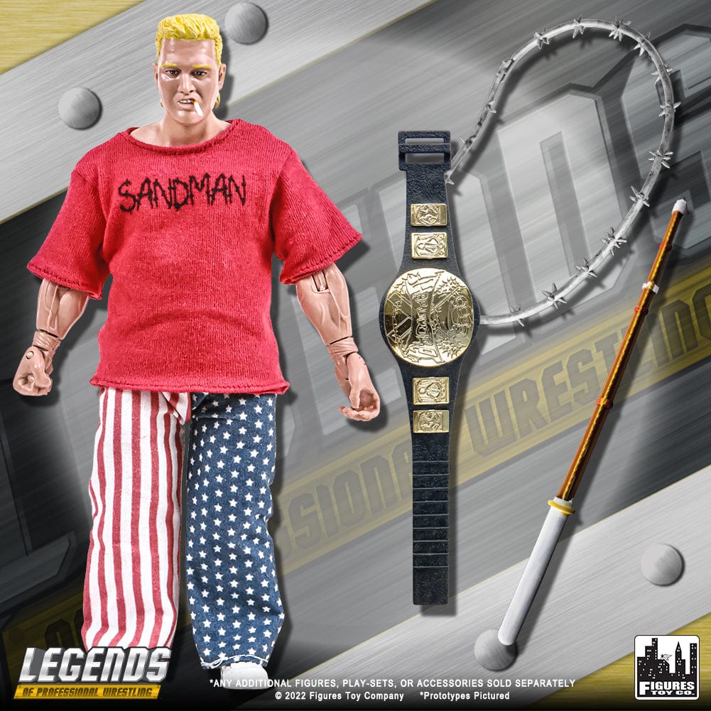 Legends of Professional Wrestling Series Action Figures: Sandman [Deluxe Variant With Accessories]