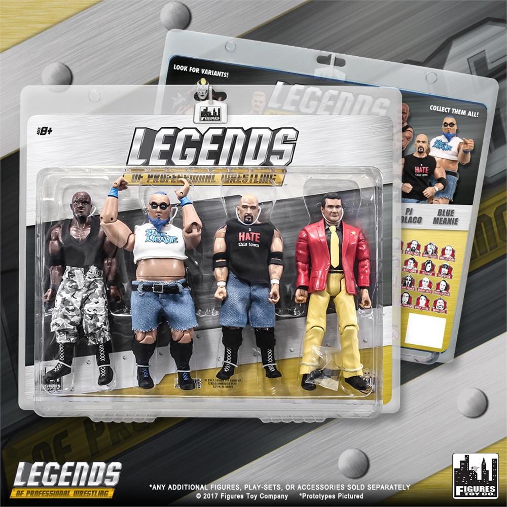 Legends of Professional Wrestling Series Action Figures Series 1 Four Pack